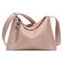 Fashion 2024 New Wide Shoulder Strap Large Capacity Leisure Simple Solid Color Single Shoulder Tote Bag
