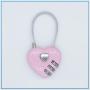 KBW389 Hot Selling Wire Rope Combination Lock Aluminum Luggage Combination Lock Wholesale Wedding Love Lock