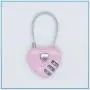 KBW389 Hot Selling Wire Rope Combination Lock Aluminum Luggage Combination Lock Wholesale Wedding Love Lock