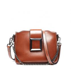 Hot Sale Handmade Leather Chain Ladies Handbags Genuine Leather Daily Bag