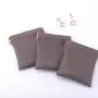 8*8 Cm Custom Logo Pu Leather Jewelry Pouch Cosmetic Mini Watch Ring Packaging Bag Storage Gift Leather Pouch