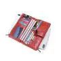 XL246 Multi-card Rfid Clutch Bag Large Capacity Ladies Coin Purse Hot Sell Card Holder Waxed Leather Double Zipper Coin Purse
