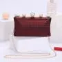 Women vintage pearl clutch bag    woman   black navy rhinestone PU evening bag  party purse handbag