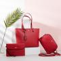 LOVEVOOK dropshipping wholesale custom logo design elegance 3 pieces ladies hand bag big tote shoulder bags women handbags set