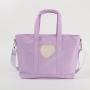 Keymay Two Sizes Waterproof Stain-proof  Nylon Pink Tote Bag Cute Tote Bags Nylon Tote Bag
