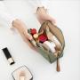 Professional Made Solid Color Mini Portable Handbag Cosmetic Bag Girls Nylon Small Makeup Bag