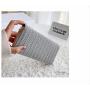 HR542 Women's Wallet With Long Zipper PU Leather Weaving Money Clip Card Holders Wallets for Man Phone Storage Handheld Bag