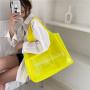 Wholesale PVC Transparent Travel Shopping Bag Large Capacity One Shoulder Tote Beach Bag