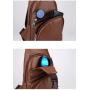 XL011 Fashion Waterproof Classic Crossbody Bag Customized Logo New Version With USB port Earphone Hole Men's Chest Bag