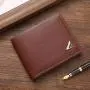 European American Men's Large Capacity Soft Leather Wallet Business Leisure Waterproof Multi-Card Wallet with Open Closure Type