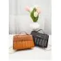 Wholesale Pressure Lattice Portable Small Square Bag 2022 Lady Magnetic Button Handbag Fresh Stylish Pu Leather Shoulder Bag