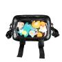 Ita bag manufacturer customized Ita shoulder bag with clear PVC window customized design Ita bag for display pins