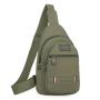 New Fashionable  Men Chest Canvas Bag Multipurpose Sports Bag With Large Capacity Pure Color Durable Cycling Bags