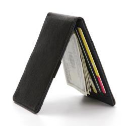 CUIKCA Money Clips Slim Leather Wallet  Women Men Rfid Wallet Purse Simple Wallet Elastic Band Business ID Credit Card cases