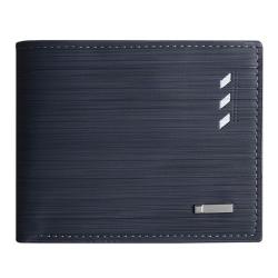 ZWY015 Daily Waterproof Solid Color Men Short Wallet New Fashion Wearable PU Money Clip Simple Portable Multi-card Card Case