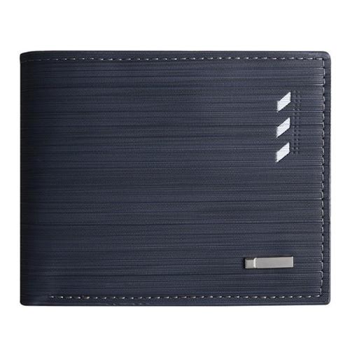 ZWY015 Daily Waterproof Solid Color Men Short Wallet New Fashion Wearable PU Money Clip Simple Portable Multi-card Card Case