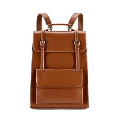 Custom Logo PU Leather Fashion Cover college Bags Backpack PU Waterproof Student Backpack School Bag
