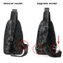 KBW456 Hot Selling New PU Casual Single Shoulder Crossbody Bag Cell Phone Outdoor Sports Travel  Bag Camouflage Men Chest Bag