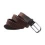 Fashion men belt genuine leather weaved belt alloy pin buckle braided belt for men