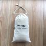 Custom Logo Printed Muslin Cotton Gift Drawstring Bag Cotton Gift Packaging Pouch