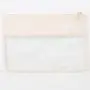 Small MOQ Factory Wholesale Weekly Deals Portable Waterproof Brush Clear Zipper Ladies Towel Embroidery Logo PVC Clear Pouch
