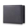 Wallet with RFID feature logo embossed genuine leather men wallet
