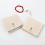 Custom Logo Printed Cotton Envelope Dust Gift Jewelry Bag Small Luxury Bracelet Necklace Jewelry Envelope Pouch