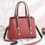 Customs Handbag Logo Women Luxury Fashion Striped Handbags China Wholesale PU Lady Purses Girl Pure Color Zipper Bucket Handbag