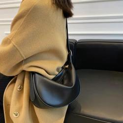 ZWY082 Daily Fashion Casual PU Leather Women Crossbody Bag Simple Outdoor Travel Shopping Shoulder Bag Work Portable Bag