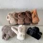 2024 Autumn Lazy Plush Bag New Small Handbag Cute Furry Cylindrical Bag