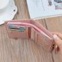 Factory Direct Wholesale Billeteras Rabbit Pendant Card Holder Short Purse Zipper Wallets Women's Fashion Wallet Of PU Leather