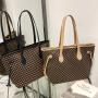 Factory Wholesale PU Leather Ladies Tote Bag High Quality Large Capacity Shoulder Handbags For Women
