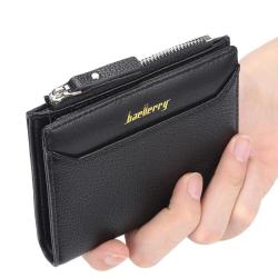 ZR147 Men's New Wallet Fashion Short Zipper Zero Wallet Open Wallet Multi-card Card Bag Gift for Father and Friend