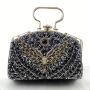 Wholesale Handmade Rhinestone Purse Woman Handbag Clutch Bags Retro Evening Bag For Ladies