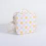 Keymay Custom Logo Color Plaid Kids Lunch Box Insulated Soft Bag Mini Cooler Back to School Nylon Shoulder Cooler Bags for Lunch