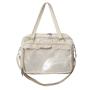 LOW MOQ Custom Design Ita Shoulder Bags Transparent Tote Ita Bags Hand Bags With PVC Clear Window