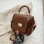 Minissimi Sac A Main Contrast Color Women Shoulder Bag Woman Hand Bage Pu Leather Cute Bag