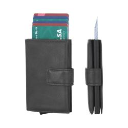 Manufacturer Wholesale Men Wallet With Coin Bag Large Capacity Rfid Anti-Theft Automatic Ejection Card Aluminum Card Holder
