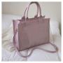 Custom Tote Bag Multi-color PU Portable Decorative Zipper Single Shoulder Niche Design Plus Logo