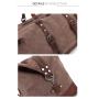 Hot sale canvas travel bag Crazy Horse hide Travel Crossbody Shoulder Bag Large Capacity outdoor travel weekender duffle bag