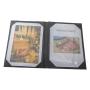 Hotel & Restaurant Supplies Luxury Leather Wine Bar Menu Folder A4 Menu Cover With Custom Logo