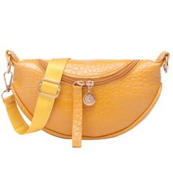 HR391 Lightweight Girls' Small Handheld Bag New Fresh Sweet PU Leather Cute Crossbody Bag One Shoulder Chain Small Saddle Bag