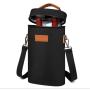Gelory Custom Logo Insulated Leakproof 2 Bottle Wine Cooler Bag Padded Portable Wine Tote Bag for Travel, Picnic