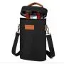 Gelory Custom Logo Insulated Leakproof 2 Bottle Wine Cooler Bag Padded Portable Wine Tote Bag for Travel, Picnic