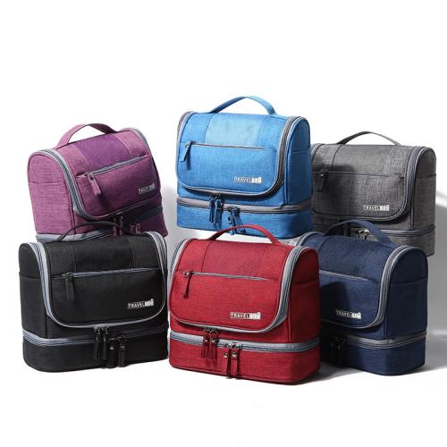 Wholesale Large Capacity Custom Logo Waterproof Makeup Organizer Bag Travel Hanging Toiletry Cosmetic Bag