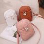 2024 Fresh Sweet Cross-Border Fashion Women's Embroidered Mobile Phone Shoulder Bag Single Portable Strap Lady Messenger Bags