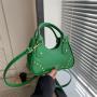 Women's bag red rivet handbag spring/summer 2024 new western-style and trendy texture single shoulder ladies bag