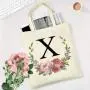 Gelory Recycled Large Book Tote Gift Bag Eco Friendly Women Canvas Tote Bags Reusable Grocery Shopping Bags