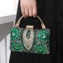 Luxury New Trendy Fashion Indian Rhinestone Evening Clutch Bag Wedding Bride Sling Bag Banquet Party Handbag For Ladies