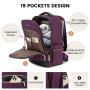 Fashion Quilted waterproof 15.6 17in smart laptop backpack with USB Port business school bag custom anti theft laptop backpack